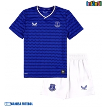 Camisa de Futebol Everton Equipamento Principal Infantil 2025-26 Manga Curta (+ Calças curtas)